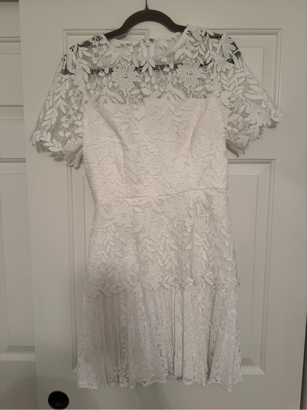 Anthropologie Milly Nikoletta Mixed Lace Pleated Mini Dress - Picture 2 of 5